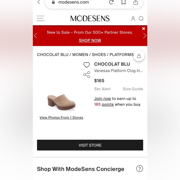 Chocolat Blu Vanessa Clog Leather shoe size 7 NWOT sandal - Picture 2 of 10